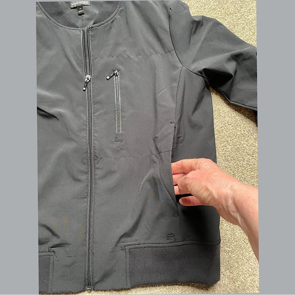 🎉Banana Republic Bomber Jacket, Women’s Size MED, Black - Picture 4 of 5